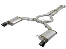 aFe MACH Force-Xp 304 Stainless Steel 3 IN Cat-Back Exhaust System Black for Ford Mustang 15-17 V6-3.7L/V8-5.0L afe49-33087-B