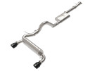aFe Vulcan Series 3 IN to 2-1/2 IN 304 Stainless Steel Cat-Back Exhaust System w/ Black Tip for Ford Bronco 21-25 L4-2.3L (t)/V6-2.7L (tt) afe49-33138-B