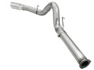 aFe Large Bore-HD 5 IN 409 Stainless Steel DPF-Back Exhaust System for Ford Diesel Trucks 15-16 V8-6.7L (td) afe49-43064-P