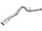 aFe Large Bore-HD 5 IN 409 Stainless Steel DPF-Back Exhaust System for Ford Diesel Trucks 15-16 V8-6.7L (td) afe49-43064-P