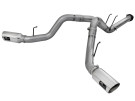 aFe Large Bore-HD 4 IN 409 Stainless Steel DPF-Back Exhaust System for Ford Diesel Trucks 15-16 V8-6.7L (td) afe49-43122-P