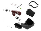 afe Track Series Red Kevlar Carbon Fiber Cold Air Intake System w/ Black Pro 5R Filter for Ford F-150 Raptor 17-25 V6-3.5L (tt)  afe57-10031KR