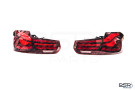 PSR Parts BMW 3 Series F30 F35 M3 F80 OLED CS GTS LCI Style Dark Red Rear Tail Lights PSR-TL-F30OLED-R