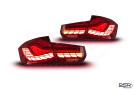 PSR Parts BMW 3 Series F30 F35 M3 F80 OLED CS GTS LCI Style Dark Red Rear Tail Lights PSR-TL-F30OLED-R