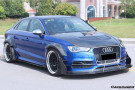 Carbonado 2013-2016 Audi S3 A3 Sline Sedan BKSS Style Carbon Fiber Front Lip With Under Board