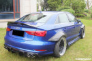 Carbonado 2013-2020 Audi S3 A3 RS3 8V Sedan RT Style Carbon Fiber Trunk Spoiler