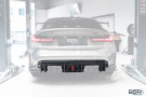 PSR Parts BMW G80 G81 M3 & G82 G83 M4 Carbon Fibre AK Diffuser Dry Carbon with F1 Brake / Fog Light PSR-BG80RDPECF