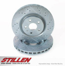STILLEN 2009-2022 Nissan Maxima Cross Drilled & Slotted 1-Piece Rotors [Rear] (Set of 2) - NIS71000