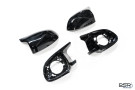 PSR Parts - Gloss Black Performance Wing Mirror Covers with Mirror Frame for BMW X Series (2018+, G01 G05 G07) PSR-G0X-MC-MP-GB