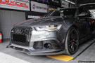 Carbonado 2013-2018 Audi RS6 C7 Avant BS Style Carbon Fiber Front Bumper Vent Caps