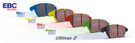 EBC Brakes Redstuff Ceramic Low Dust Rear Brake Pads for BMW M5 4.4TT F90 2018-2022 ebcDP32320C