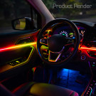 Oracle Dynamic Colorshift 18 Piece Universal Full LED Interior Dash Board Kit - orl4240-332