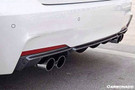 Carbonado 2013-2019 BMW 3 Series F30 F35 MP Style Carbon Fiber Qual Exhaust Rear Lip (For M-Tech Only)