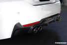 Carbonado 2013-2020 BMW 4 Series F32 F33 F36 3D Style Carbon Fiber Rear Qual Exhaust Diffuser (For M-Tech Only )