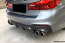 Carbonado 2017-2019 BMW 5 Series G30 G38 M-TECH ECC Style Carbon Fiber Rear Lip