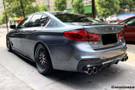 Carbonado 2017-2019 BMW 5 Series G30 G38 M-TECH ECC Style Carbon Fiber Rear Lip
