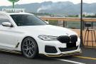 Carbonado 2020-2023 BMW 5 Series G30 G38 M-tech AD Style Dry Carbon Fiber Front Lip