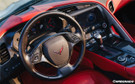 Carbonado 2013-2019 Corvette C7 Z06 Grandsport Dry Carbon Fiber interior Steering Wheel Cover Trim