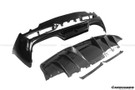 Carbonado 2022-UP Ferrari 296 GTB And GTS OE Style Carbon Fiber Rear Bumper With Diffuser