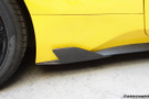 Carbonado 2010-2015 Ferrari 458 Coupe Spider Speciale Style Carbon Fiber Side Skirts Canards