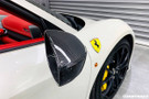 Carbonado 2010-2015 Ferrari 458 OE Style DRY Carbon Fiber Mirror Replacement | Coupe, Spider, Speciale