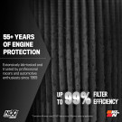 K&N 20-26 GM Heavy Duty 6.6L Diesel NextGen Dry Flow Cold Air Intake - knn50-3119D