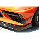 APR Performance Chevrolet Corvette C8 Carbon Fiber Front Bumper Canards AB-208015