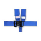 RaceQuip LNL 5PT 3IN SFI16.1 HARNESS BLUE - Blue - 3 in. Lap and Shoulder - 2 in. Sub 711021RQP