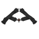 RaceQuip CAMLOCK 6PT 3IN PU SFI16.1 HARNESS BLK - Black - 3 in. Lap and Shoulder - 2 in. Sub 744004RQP