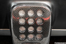 Carbonado 2015-2020 Ferrari 488 GTB Spider Dry Carbon Fiber Rear Black Light Cover With Camera Hole - 1X1DRYCF9503OE.BLC-2