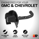 KNN Cold Air Intake - Dryflow, Aluminum Tube - CHEVROLET/GMC 1500 V8-5.3/6.2L - knn71-3082
