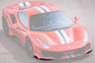 Carbonado 2018-2022 Ferrari 488 Pista OEM Style Carbon Fiber Front Bumper Side Splitter