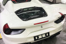 Carbonado 2015-2019 Ferrari 1x1 Weave Dry Carbon Fiber Engine Hood With Glass| Fits 488, Pista Spider - 1X1DRYCF9503CPO.EH
