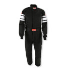RaceQuip One Piece Multi Layer Fire Suit - Black - XL 120006RQP