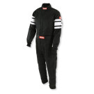 RaceQuip One Piece Multi Layer Fire Suit - Black - Large 120005RQP
