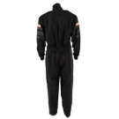 RaceQuip One Piece Single Layer Fire Suit - Black - Medium Tall 110004RQP