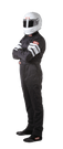 RaceQuip One Piece Multi Layer Fire Suit - Black - Medium 120003RQP
