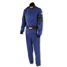RaceQuip One Piece Single Layer Fire Suit - Blue - Medium 110023RQP
