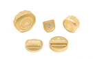 Goldenwrench Blackline Performance BMW M Car (S63 / S68) Engine Cap Cover Set - CCB Gold Cap Complete Set S6XECS-CCB