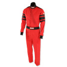 RaceQuip One Piece Single Layer Fire Suit - Red - XL 110016RQP