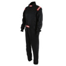 RaceQuip One Piece Single Layer Fire Suit - Black - 2XL 130907RQP