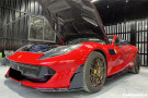 Carbonado 2017-2026 Ferrari 812 Superfast GTS MSY Style DRY Carbon Fiber Front Bumper Side Vents