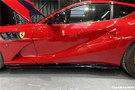 Carbonado 2017-2026 Ferrari 812 Superfast GTS MSY Style DRY Carbon Fiber Side Skirts