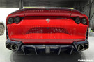 Carbonado 2017-2026 Ferrari 812 Superfast MSY Style DRY Carbon Fiber Rear Diffuser with Light
