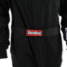 RaceQuip One Piece Single Layer Fire Suit - Black - Large 130905RQP