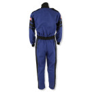 RaceQuip One Piece Single Layer Fire Suit - Blue - Medium Tall 110024RQP