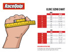 RaceQuip SFI 3.3/5 Black Short Gauntlet Nomex Race Gloves - Medium 355003RQP