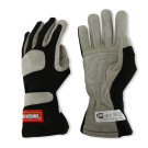 RaceQuip SFI 3.3/1 Black Nomex Race Gloves - Large 351005RQP