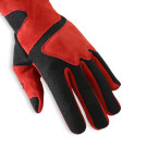 RaceQuip SFI 3.3/5 Red / Black Long Gauntlet Nomex Race Gloves - Medium 358103RQP