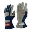 RaceQuip SFI 3.3/1 Blue / Gray Nomex Race Gloves - X-Large 351026RQP